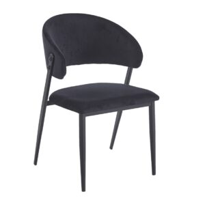 Krzesło czarne velvet Riviera 100