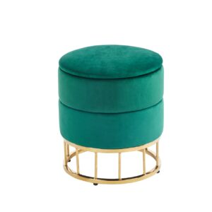 Pufa velvet (zielona)