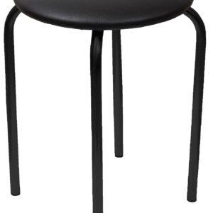 Taboret (eco czarny) – czarny stelaż