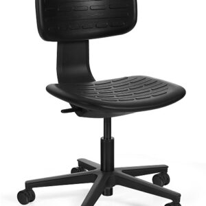 Krzesło biurowe ROBIN, czarny stelaż, elastomer