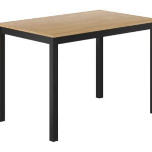 Stół drewniany 70×110 – dąb naturalny + czarny