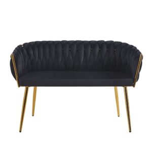 Sofa velvet – Riviera 100 czarna