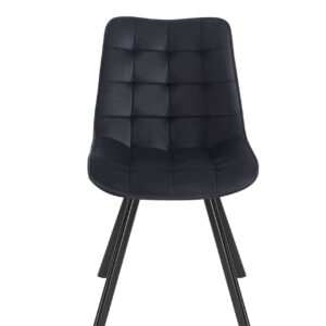 Krzesło velvet – Riviera 100 czarne