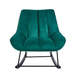 Fotel bujany velvet (zielony)