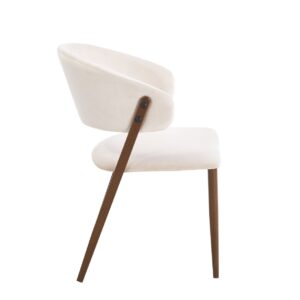 Krzesło beżowe velvet Riviera 06