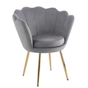 Fotel velvet (G) – Riviera 91 szary