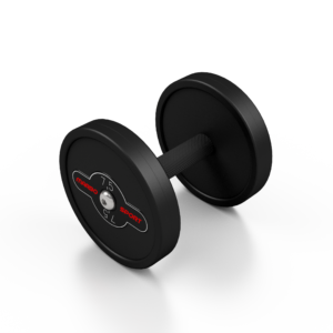 Hantla stalowa gumowana 7,5 kg czarny mat – Marbo Sport