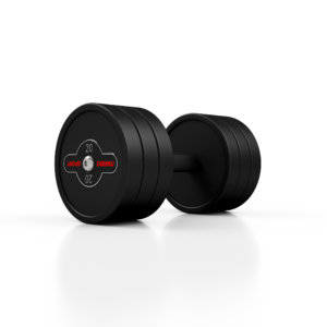 Hantla stalowa gumowana 20 kg czarny mat – Marbo Sport
