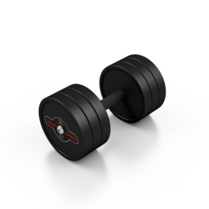 Hantla stalowa gumowana 20 kg czarny mat – Marbo Sport