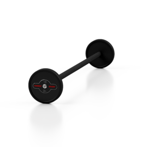 Sztanga gumowana prosta 10 kg czarny mat – Marbo Sport