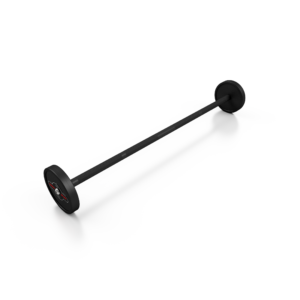 Sztanga gumowana prosta 10 kg czarny mat – Marbo Sport