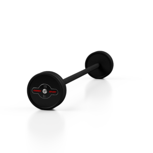 Sztanga gumowana prosta 15 kg czarny mat – Marbo Sport