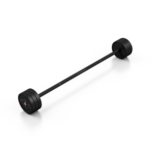 Sztanga gumowana prosta 25 kg czarny mat – Marbo Sport