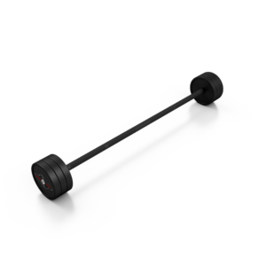 Sztanga gumowana prosta 30 kg czarny mat – Marbo Sport
