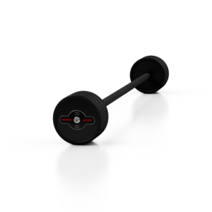 Sztanga gumowana prosta 30 kg czarny mat – Marbo Sport