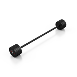 Sztanga gumowana prosta 35 kg czarny mat – Marbo Sport