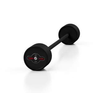 Sztanga gumowana prosta 40 kg czarny mat – Marbo Sport
