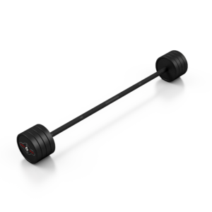 Sztanga gumowana prosta 40 kg czarny mat – Marbo Sport