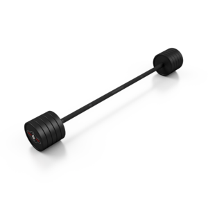Sztanga gumowana prosta 45 kg czarny mat – Marbo Sport