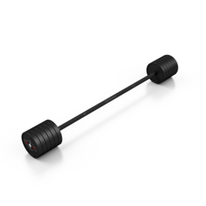 Sztanga gumowana prosta 50 kg czarny mat – Marbo Sport
