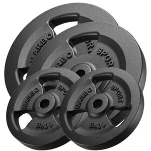 Zestaw obciążeń żeliwnych kierownica 60 kg / 2 x 20 kg + 2 x 10 kg – Marbo Sport