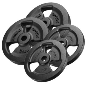 Zestaw obciążeń żeliwnych kierownica 30 kg / 2 x 10 kg + 2 x 5 kg – Marbo Sport