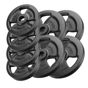 Zestaw obciążeń żeliwnych kierownica 30 kg / 4 x 5 kg + 4 x 2,5 kg – Marbo Sport