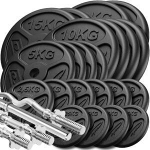 Zestaw gryfów wzmocnionych i obciążeń slim 173 kg – Marbo Sport
