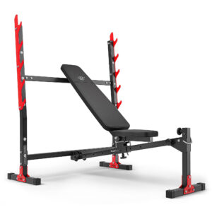 Ławka regulowana ze zintegrowanymi stojakami MH-L107 2.0 – Marbo Sport