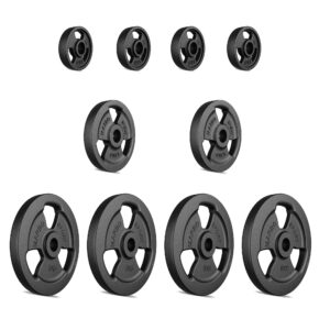 Zestaw obciążeń żeliwnych kierownica 29 kg / 4 x 5 kg + 2 x 2,5 kg + 4 x 1 kg – Marbo Sport