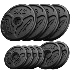 Zestaw obciążeń żeliwnych olimpijskich 30 kg / 4 x 5 kg + 2 x 2,5 kg + 4 x 1,25 kg – Marbo Sport