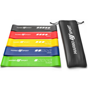 Zestaw 5 taśm oporowych 600 x 50 mm – multikolor – Marbo Sport