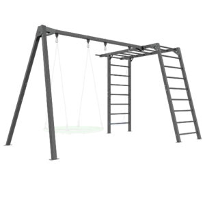 Drabinka PREMIUM – MO-016 + Huśtawka 2-stanowiskowa PREMIUM do drabinki – MO-018 – Marbo Sport