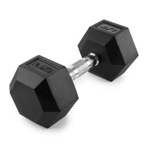 Hantla żeliwna gumowana HEX 12,5 kg – UpForm