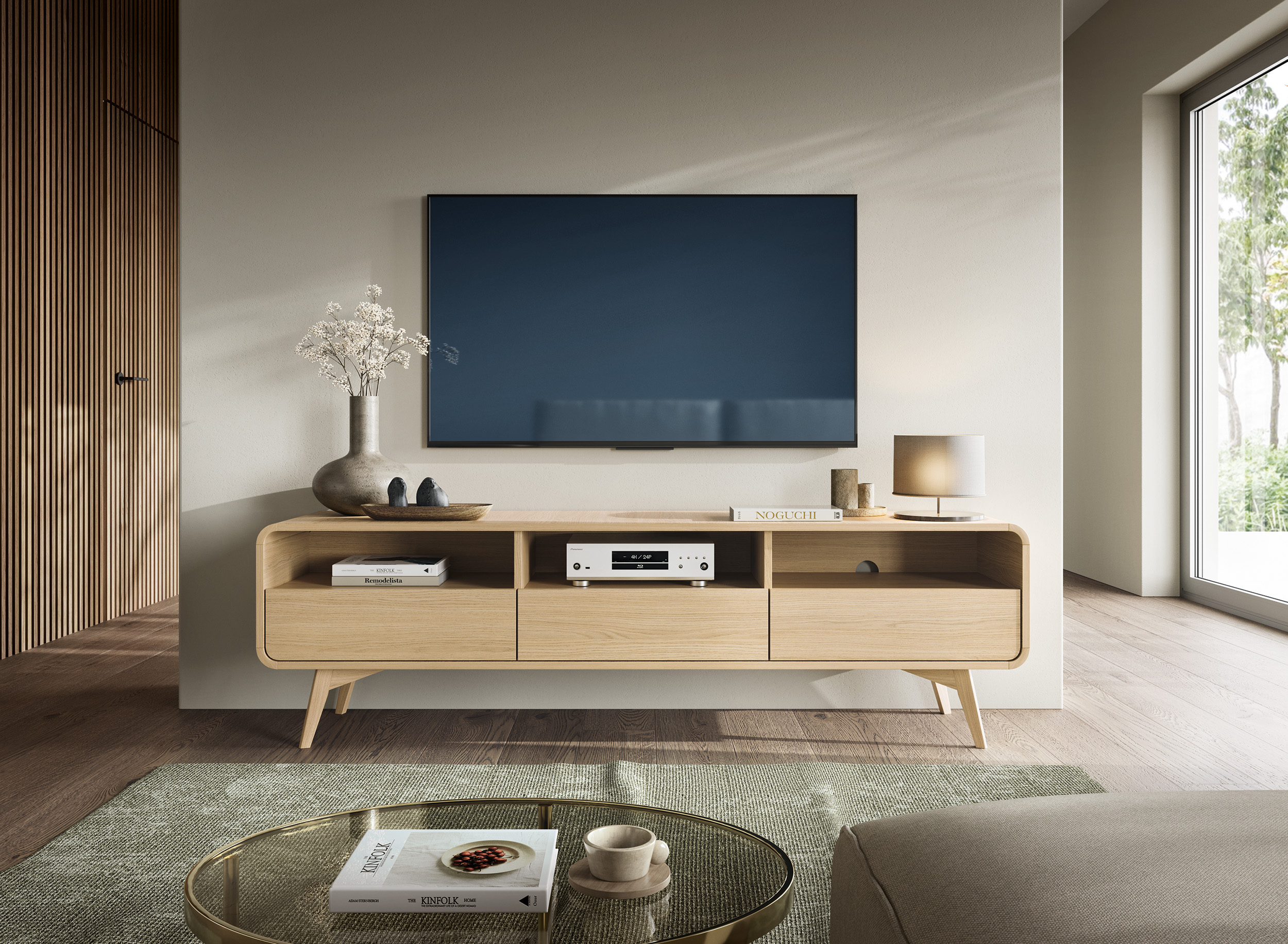 Szafka RTV Helion RTV180 | Piaski | Dąb Vicenza - obrazek 4